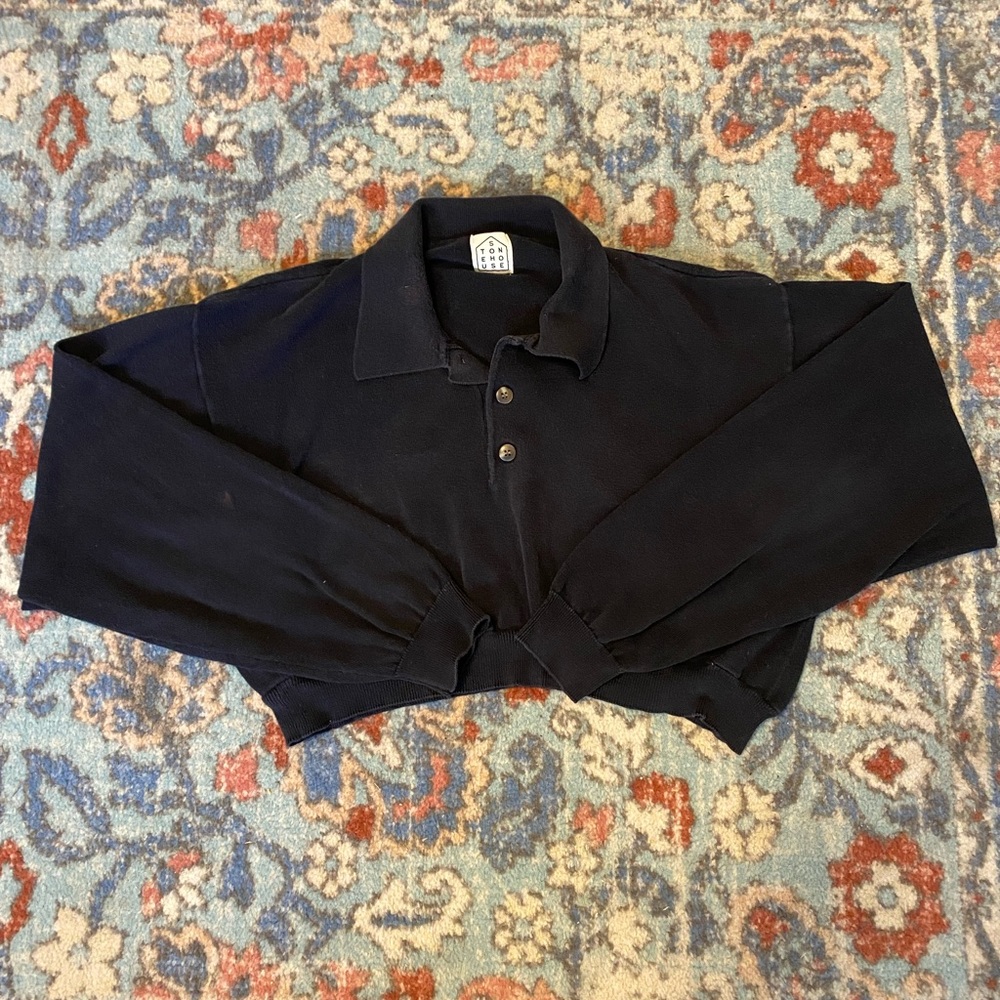 Vintage and reworked cropped sweater